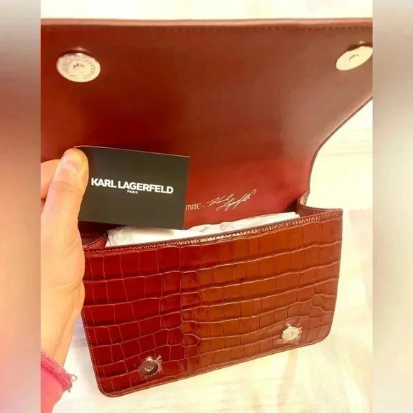 🤩Authentic Karl Lagerfeld Leather Bag Brand New 🤩 - Picture 9 of 11